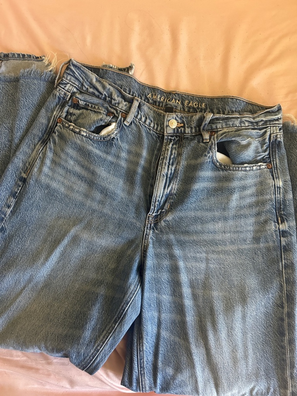 American Eagle Outfitters Light Blue Loose Fit Jeans